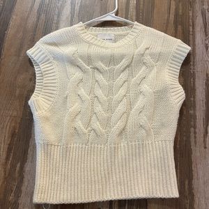 Cream Sweater vest